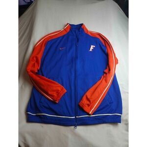 Nike Team Florida Gators Track Jacket Mens Large Blue Orange Full Zip NCAA